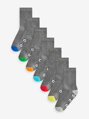 Носки хлопковые для мальчика Next B43-617, 7 шт., Серый