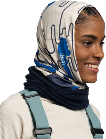 Картинка шарф-труба Buff Polar Hirajy Blue - 2