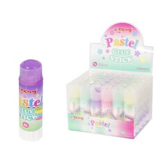 
          Клей-карандаш Yalong, 9 гр, "Pastel", на основе PVP, цветной, 30 шт/уп, пластиковый шоу-бокс