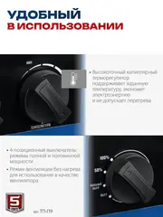 ЗУБР 9 кВт, электрическая тепловая пушка,Профессионал(ТП-П9)