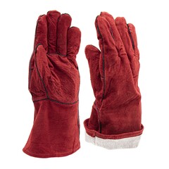 Краги сварщика пятипалые спилковые, с подкладкой (Россия) 24-3-002