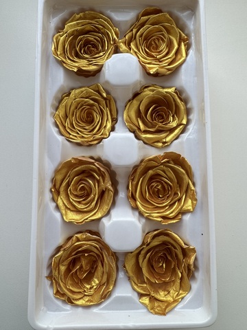 Роза 4-5 см Золото (половина коробки-4шт)