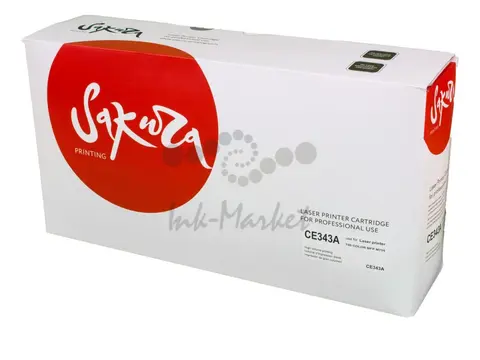 Картридж Sakura CE343A (651A) для HP, пурпурный, 16000 к.