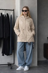 Плащ-ветровка женская "HN-12" бежевый