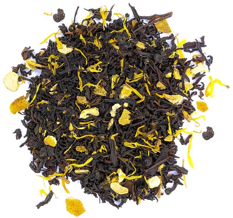 Черный чай "Апельсин с имбирем" черный чай с фруктами, травами и пряностями 100 гр imbirniy-teastar.jpg