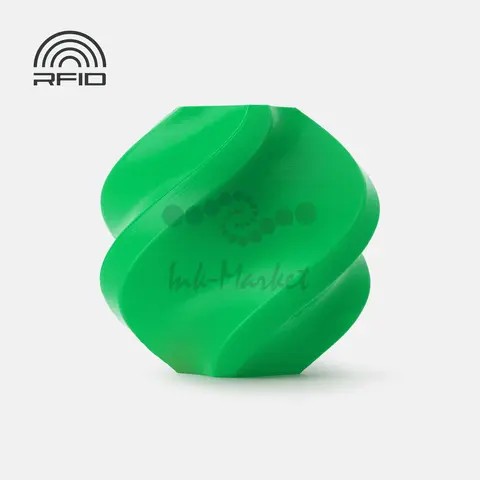 Пластик для 3D-печати Bambu Lab PLA Basic, 1.75 мм, 1 кг, зелёный Bambu (Bambu Green), без катушки, A00-G6-1.75-1000-SPLFREE