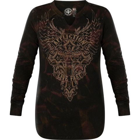 Affliction | Футболка лонгслив женская DIAMOND CREEK AW23042 перед
