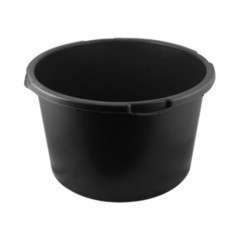 Таз пластиковый круглый черный, 45 л