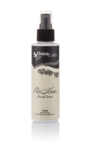 Тоник для лица ReNEW обновляющий с AHA лайма и витамином С, 150ml TM ChocoLatte