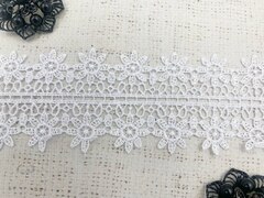 Кружево плетеное, ш. 7 см, белый