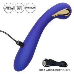 Фиолетовый вибромассажер с электростимуляцией Intimate Estim Petite G Wand - 19 см. - 