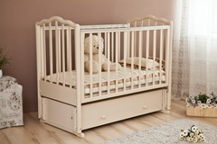 С 676 ЗН с\с М Кровать детская "Ангелина" маят пр (слоновая кость)