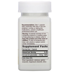 Nature's Way, Iron, 18 mg, 100 Capsules