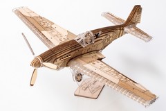Самолет SpeedFighter от Veter Models - Пластиково деревянная механическая модель, истребитель, 3D пазл  Спидфайтер
