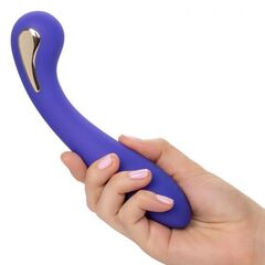Фиолетовый вибромассажер с электростимуляцией Intimate Estim Petite G Wand - 19 см. - 