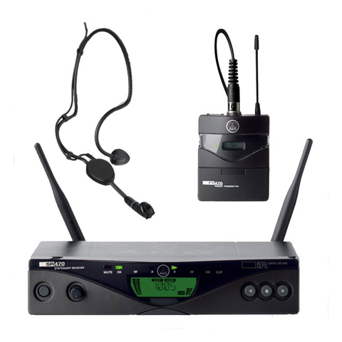 (600.1-630.5МГц) радиосистема: приёмник SR470, порт. передатчик+микрофон СK99L+микрофон с оголовьем C555L__1