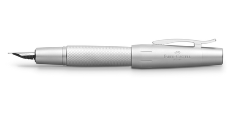 Ручка перьевая Faber-Castell E-Motion Pure Silver, EF, F, M & B (148672/0/1/3)