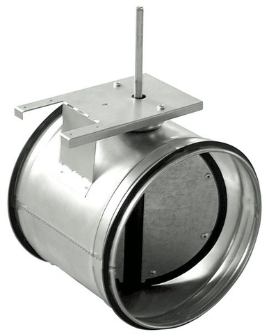 Дроссель-клапан под электропривод ZSK 400 мм