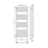 Полотенцесушитель электрический Terminus Альба П22 500x1396, ТЭН HT-1 300W, левый/правый