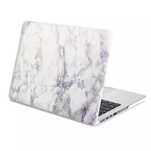 Чехол Hardshell Case Marble для Macbook Air 13.3" (2018-2020г) и Air 13.3" М1 (2020г) (A1932; A2179; А2337) (Белый мрамор с серым)