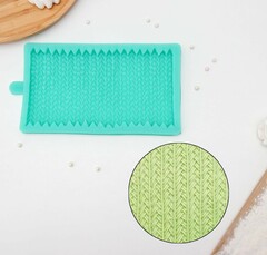 Молд силиконовый «Вязание», 19,7х11,5х1,3 см