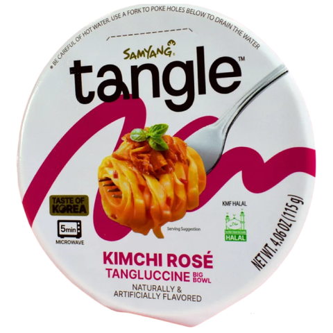 Фетучини по-корейски с кимчи в сливочно-томатном соусе Samyang Kimchi Rose Tangle, 115 гр