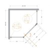 Cezares ECO-O-P-1-90-P-NERO ECO-O-P-1-90-P-NERO Душевой уголок