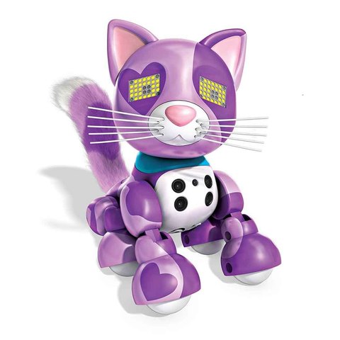 Интерактивный котенок фиолетовый Виола