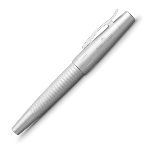 Ручка перьевая Faber-Castell E-Motion Pure Silver, EF, F, M & B (148672/0/1/3)