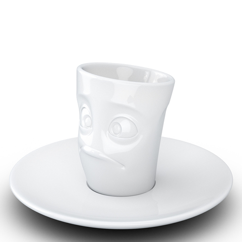 Кофейная чашка с блюдцем Tassen Buffled 80 мл белая