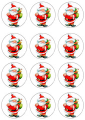 Картинка на вафельной бумаге, С Новым Годом 49