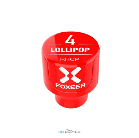 Антенна Foxeer Lollipop 4 2.6dBi 5.8G Omni FPV Stubby Antenna (2шт) RHCP SMA PA1476 red