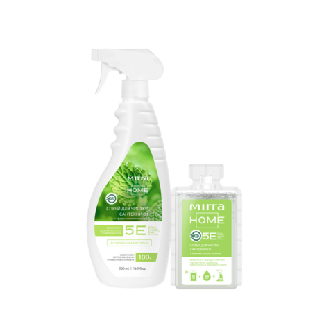 Набор СПРЕЙ ДЛЯ ЧИСТКИ САНТЕХНИКИ Флакон 500 мл + Капсула 50 мл Набор