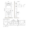 Am.Pm IS90238.801900 Инсталляция с клав PrimeFit S, мат.черный, с подвес унит Like Aquaspin с сид м/лифт