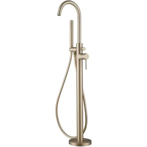 Abber Wasser Kreis AF8115G Смеситель напольный для ванны, цвет: золото