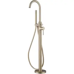 Abber AF8115G Смеситель Wasser Kreis AF8115G напольный для ванны, золото матовое фото