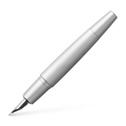 Ручка перьевая Faber-Castell E-Motion Pure Silver, EF, F, M & B (148672/0/1/3)