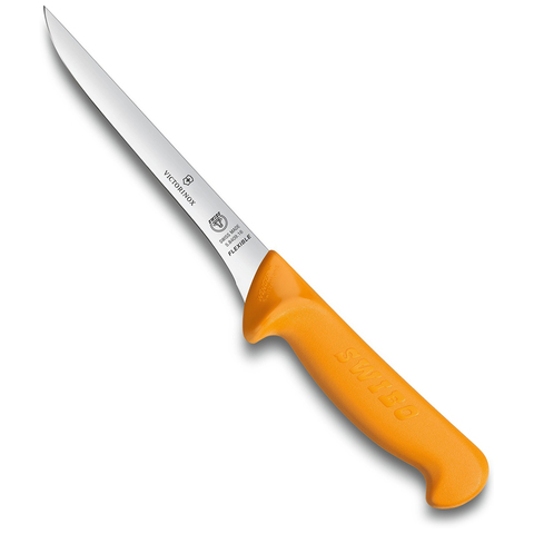Нож Victorinox обвалочный, лезвие 16 см узкое, жёлтый