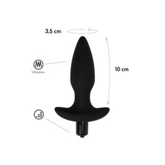 Анальная пробка с вибрацией Hati CORE, черный