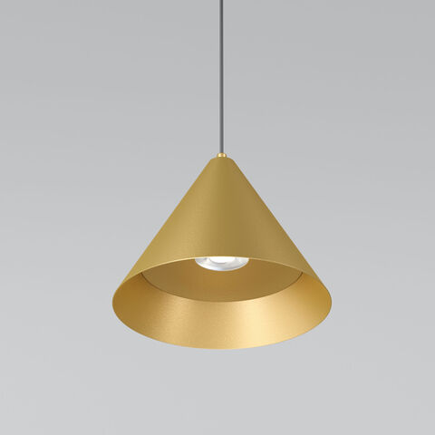 Подвесной светодиодный светильник Elektrostandard Conus 50316 LED 16W 4000K золотой