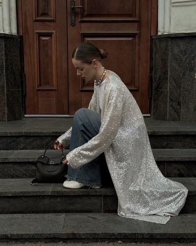Накидка в пайетках