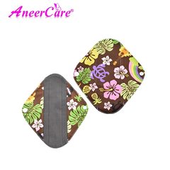 Прокладки многоразовые AneerCare  коричневый принт