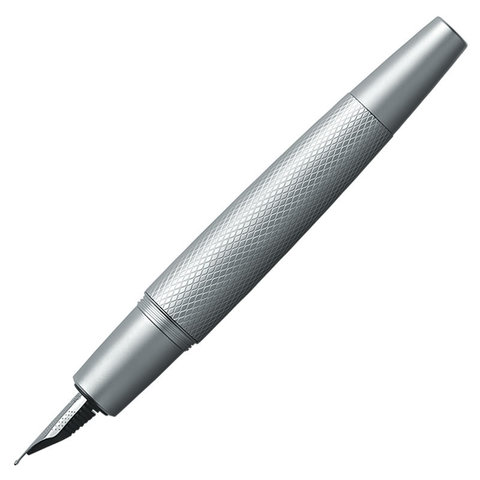 Ручка перьевая Faber-Castell E-Motion Pure Silver, EF, F, M & B (148672/0/1/3)