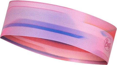 Узкая спортивная повязка на голову Buff Headband Slim CoolNet Ne10 Pale Pink фото 1