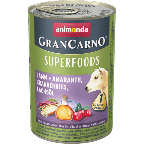 Animonda GranСarno Superfoods Adult Dog с ягненком, амарантом, клюквой и лососевым маслом