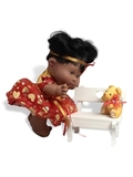 Платье из органзы - На кукле. Одежда для кукол, пупсов и мягких игрушек.