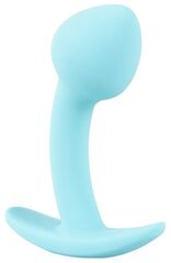 Голубая анальная втулка Mini Butt Plug - 7,1 см. - 