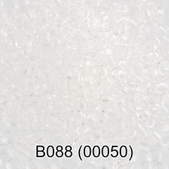 Бисер Чехия "GAMMA" круглый 2 10/0 2.3 мм B088 прозрачный ( 00050 )