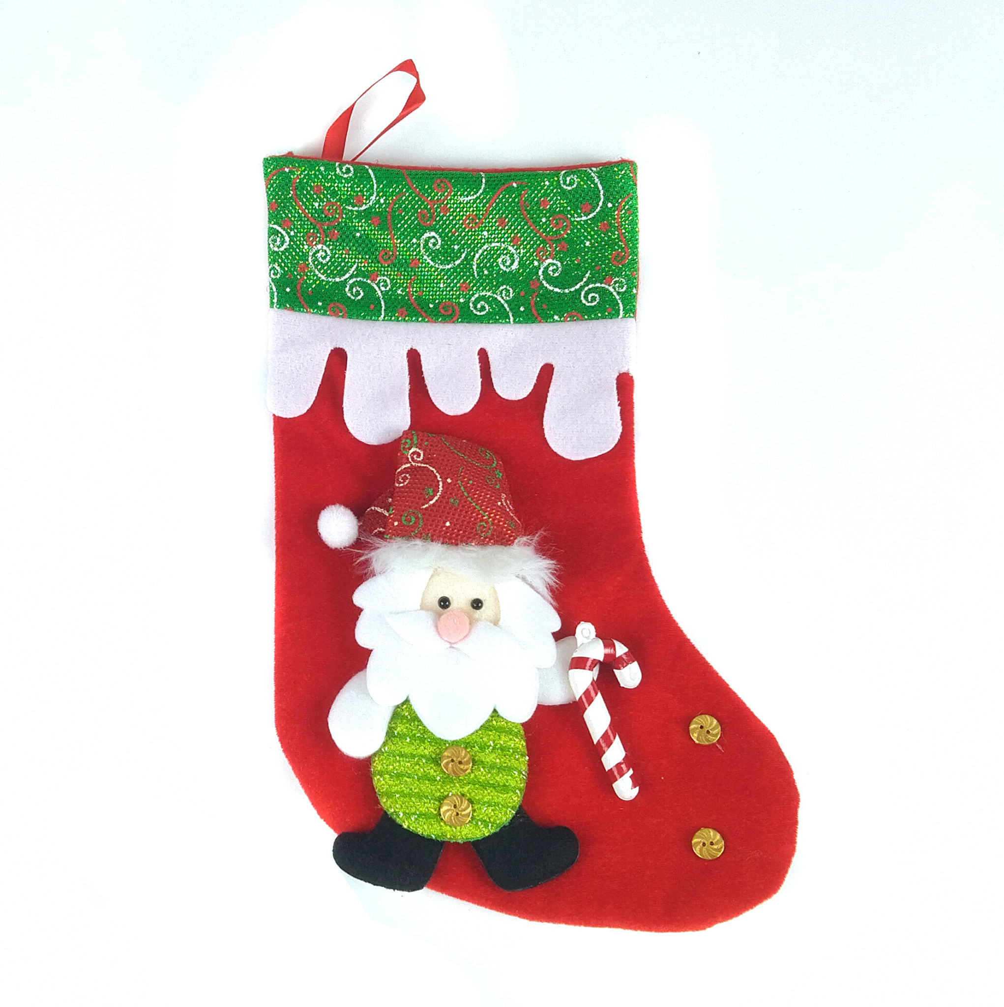 Рождественский носок - Новый год - Раскраски антистресс