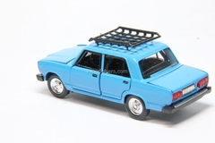 VAZ-2107 Lada with roof rack blue Agat Mossar Tantal 1:43